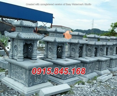 14+ mẫu mộ đá xanh hai mái đẹp bán thanh hoá