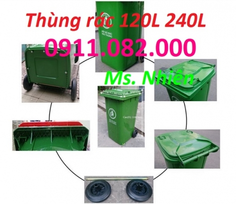 Sỉ thùng rác  y tế, thùng rác công cộng, thùng rác ngoài trời- thùng rác 120l 240l 660l- lh 09110820