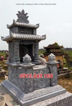 14+ mẫu mộ đá xanh hai mái đẹp bán thanh hoá