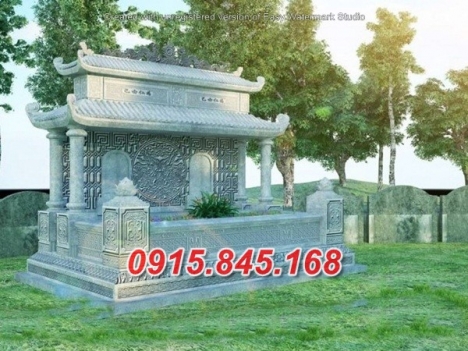 14+ mẫu mộ đá xanh hai mái đẹp bán thanh hoá