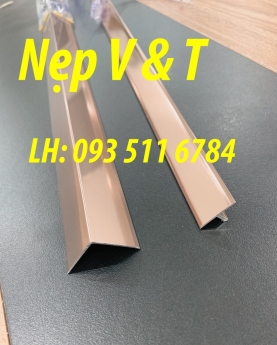 Nẹp trang trí nhôm Nẹp V Inox ốp góc Nẹp Inox nối sàn