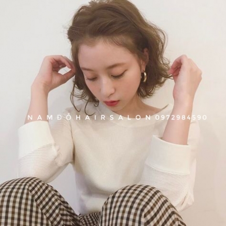 Uốn Sóng, Cắt Tóc Ngắn Mái Mưa Đẹp Giá Rẻ Hoài Đức - Nam Đỗ Hair Salon