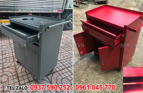 Tủ để dụng cụ, tủ sắt đựng đồ nghề, tủ chứa dụng cụ đồ nghề có bánh xe