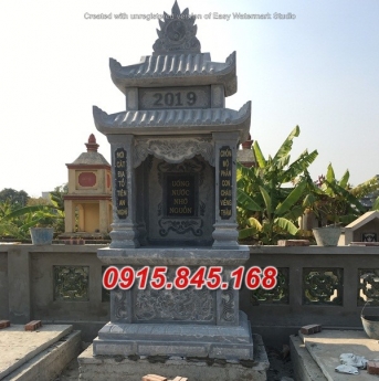 14+ mẫu mộ đá xanh hai mái đẹp bán thanh hoá