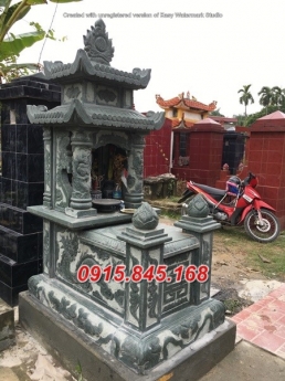 14+ mẫu mộ đá xanh hai mái đẹp bán thanh hoá