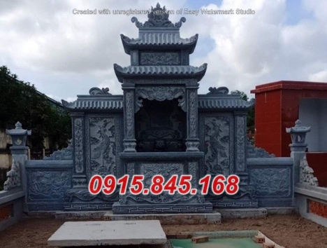14+ mẫu mộ đá xanh hai mái đẹp bán thanh hoá