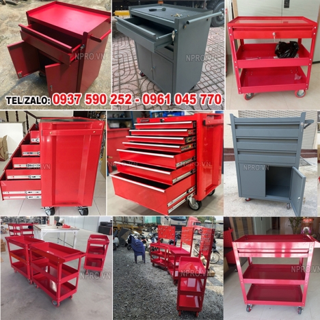 Tủ để dụng cụ, tủ sắt đựng đồ nghề, tủ chứa dụng cụ đồ nghề có bánh xe