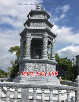 14+ mẫu mộ đá xanh hai mái đẹp bán thanh hoá