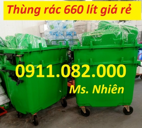 Sỉ thùng rác  y tế, thùng rác công cộng, thùng rác ngoài trời- thùng rác 120l 240l 660l- lh 09110820