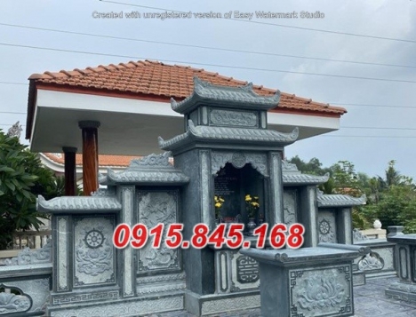 14+ mẫu mộ đá xanh hai mái đẹp bán thanh hoá