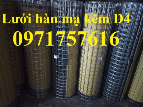 Lưới hàn mạ kẽm D4a 50x50,D4a 100x100