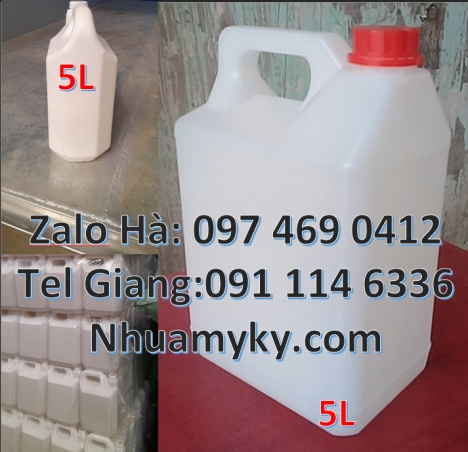 Can 0.5l vuông, can 5l vuông, can 10l dày, can 2l tròn, can 1l chia vạch, Can 0.5l vuông, can 5l qua