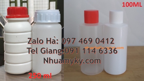 chai giá rẻ 50 ml, chai nhựa tròn Chai nhựa đựng thuốc thú y, chai nhựa đựng thuốc thủy sản, chai n