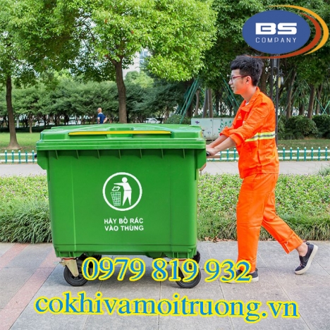 Xe Thu Gom Rác 660 Lít