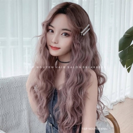 Nhuộm hidden tóc light khói cho tóc xoăn lơi, học nghề tóc - Tiệp Nguyễn.