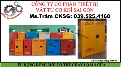 TỦ ĐỰNG DUNG MÔI CÓ THỂ CHÁY LOẠI 2 CỬA