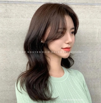 Nhuộm hidden xanh cá tính mạnh mẽ cho nữ, học nghề tóc. - Tiệp Nguyễn.