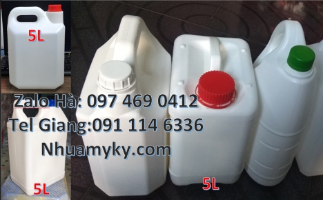 Can 0.5l vuông, can 5l vuông, can 10l dày, can 2l tròn, can 1l chia vạch, Can 0.5l vuông, can 5l qua