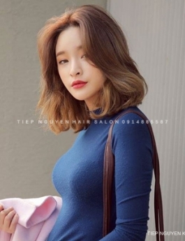Hidden nhuộm tóc màu xanh rêu khói, học nghề tóc - Tiệp Nguyễn.