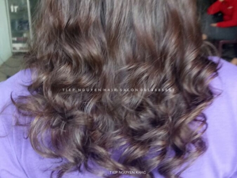 Nhuộm hidden xoăn lơi mái bay, học nghề tóc - Tiệp Nguyễn.