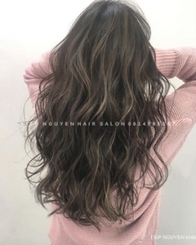 Nhuộm hidden nền tóc đen xoăn lơi, học nghề tóc - Tiệp Nguyễn.