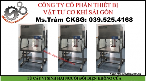 TỦ CẤY VI SINH HAI NGƯỜI ĐỐI DIỆN KHÔNG CỬA
