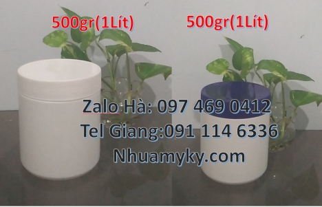 hũ nhựa 250 g tròn cao, hũ 50 gram đựng kẹo cao su, hũ 100 gram trắng đục, hũ nhựa 100gram Hũ pet nắ
