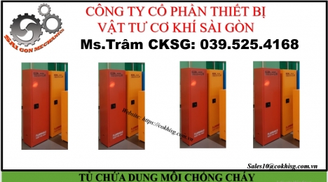 TỦ CHỨA DUNG MÔI CHỐNG CHÁY GIÁ XƯỞNG