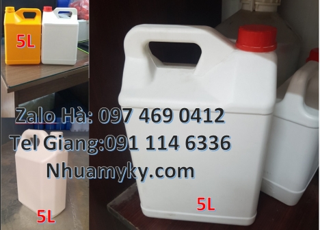 Can 0.5l vuông, can 5l vuông, can 10l dày, can 2l tròn, can 1l chia vạch, Can 0.5l vuông, can 5l qua