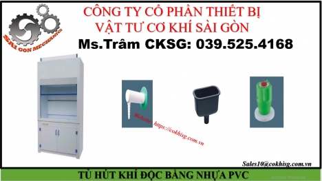 TỦ HÚT KHÍ ĐỘC BẰNG NHỰA PVC