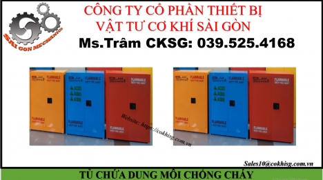 TỦ CHỨA DUNG MÔI CHỐNG CHÁY GIÁ TỐT TẠI XƯỞNG