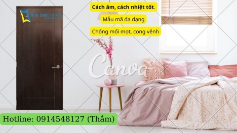 Mẫu cửa gỗ MDF Veneer tại Xuân Lộc - Đồng Nai