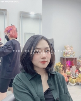 Nhuộm hidden uốn xoăn bồng bềnh, học nghề tóc - Tiệp Nguyễn Hair Salon