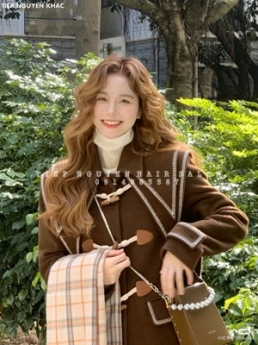 Nhuộm hidden uốn xoăn tự nhiên bồng bềnh cá tính, học nghề tóc - Tiệp Nguyễn Hair Salon