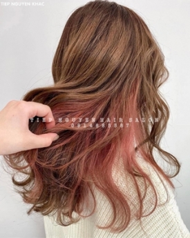 Tóc nhuộm hidden, học nghề tóc - Tiệp nguyễn Hair Salon
