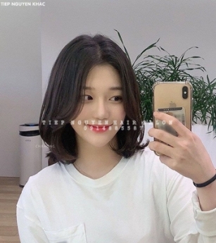 Tóc nhuộm hidden uốn xoăn tự nhiên cho nữ, học nghề tóc - Tiệp Nguyễn Hair Salon