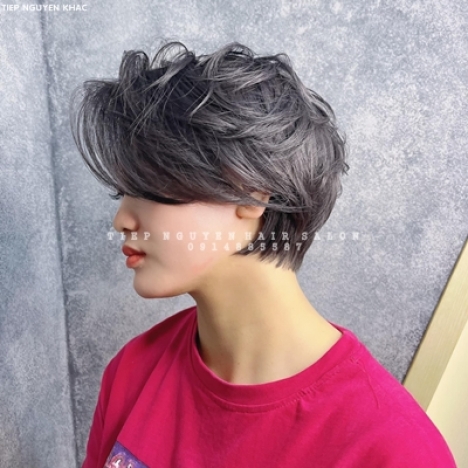 Tóc nhuộm hidden uốn xoăn tự nhiên cho nữ cuốn hút tự nhiên, học nghề tóc - Tiệp Nguyễn Hair Salon