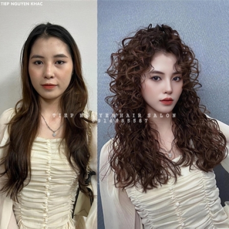 Hidden tóc nhuộm hồng đào, học nghề tóc - Tiệp Nguyễn Hair Salon