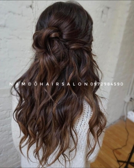 Uốn Sóng Nước, Cắt Tóc Dài Đẹp Giá Rẻ Hoài Đức -Nam Đỗ Hair Salon