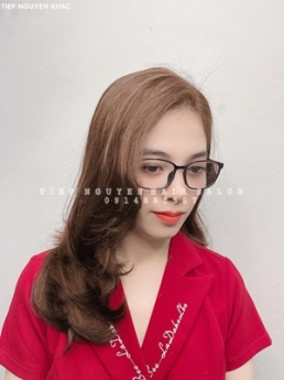 Nhuộm hidden uốn xoăn bồng bềnh, học nghề tóc - Tiệp Nguyễn Hair Salon