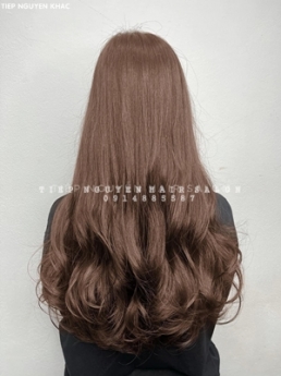 Nhuộm hidden uốn xoăn bồng bềnh, học nghề tóc - Tiệp Nguyễn Hair Salon