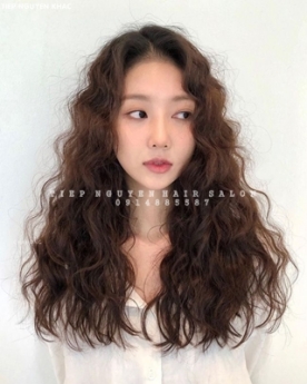 Tóc nhuộm hidden uốn xoăn, học nghề tóc - Tiệp Nguyễn Hair Salon