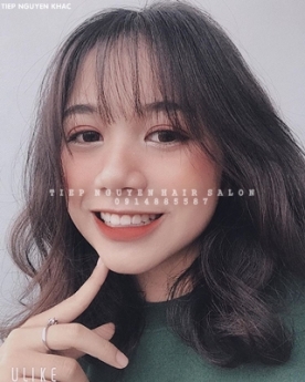 Tóc nhuộm hidden uốn mái cá tính cho nàng, học nghề tóc - Tiệp Nguyễn Hair Salon
