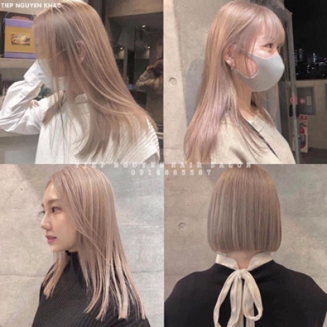 Tóc nhuộm hidden uốn xoăn tự nhiên bồng bềnh cuốn hút cá tính, học nghề tóc - Tiệp Nguyễn Hair Salon