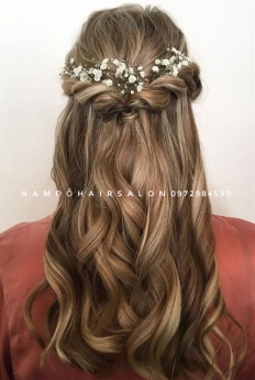 Uốn Sóng Nước , Cắt Tóc Dài Layer Đẹp Giá Rẻ Hoài Đức - Nam Đỗ Hair Salon