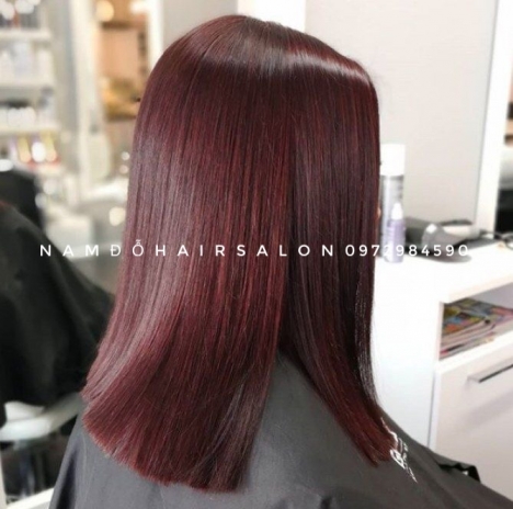 Địa Chỉ, Nhuộm Màu Tóc Tím Đỏ Uy Tín Giá Rẻ Hoài Đức - Nam Đỗ Hair Salon