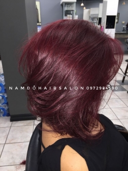 Địa Chỉ, Nhuộm Tóc Màu Đỏ Tím Uy Tín Giá Rẻ Hoài Đức - Nam Đỗ Hair Salon