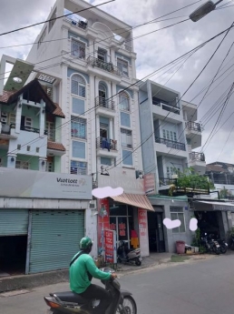 72m2 nhà 5 tầng xây dựng BTCT kiên cố. vườn lài quận tân phú.  ngang 5m giá 9.4 tỷ. hẻm 6m xe hơi