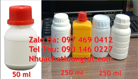 Chai nhựa đựng thuốc thú y, chai nhựa đựng thuốc thủy sản chai nhựa đựng nông dược chai nhựa nắp g