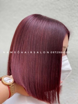 Địa Chỉ, Nhuộm Màu Tóc Đỏ Tím Đẹp Giá Rẻ Hoài Đức - Nam Đỗ Hair Salon